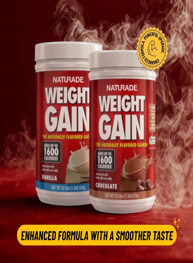 Naturade All Natural Weight Gain Drink Mix - Gluten Free, Delicious Taste, 1600 Calories per Serving - Mass Gainer w/Carbohydrates & Protein - Chocolate, 40.6 Ounce (24 Servings) - Image 3